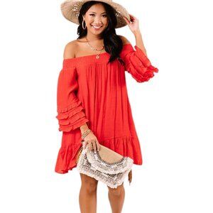 Flawless  Sweet Sippin' Shift Dress In Red